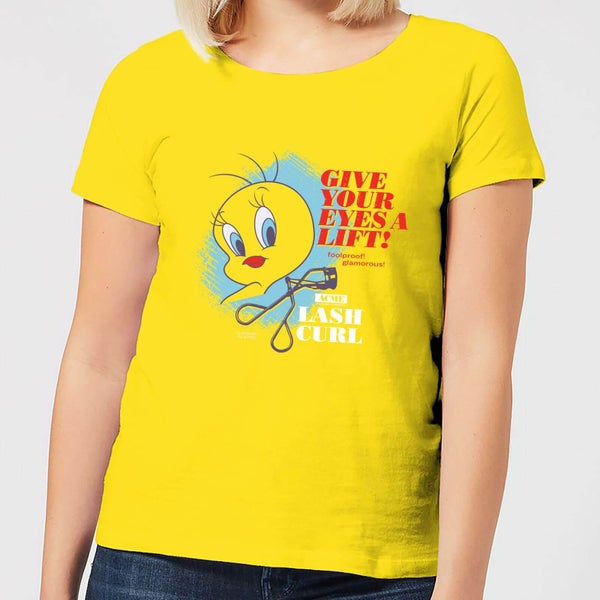 Looney Tunes ACME Lash Curler Women's T-Shirt - Yellow