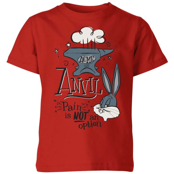 Looney Tunes ACME Anvil Kids' T-Shirt - Red