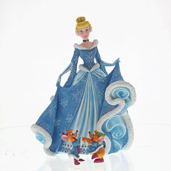 Figurine Cendrillon Noël (21 cm) – Disney Showcase