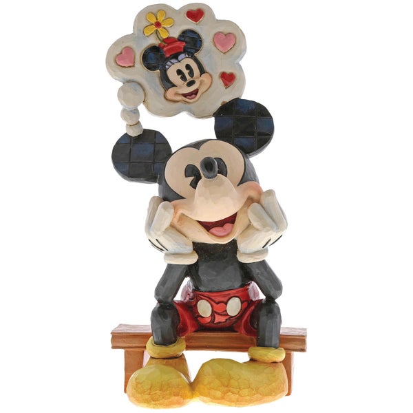 Disney tradities denkend aan jou (Mickey Mouse met gedachtenbeeldje) 15.5cm