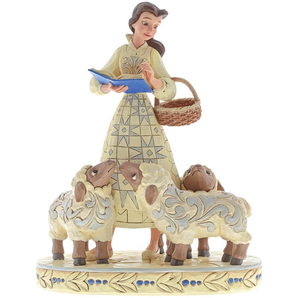 Disney tradities boekenschoonheid (Belle met schaap beeldje) 21cm