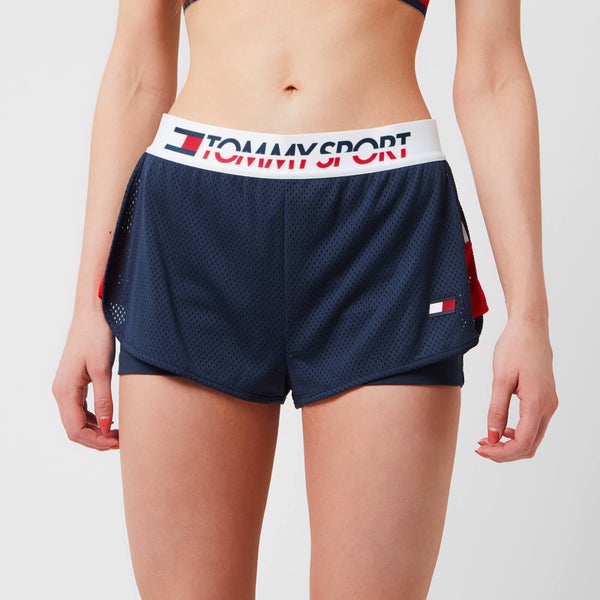 Tommy Hilfiger Sport Women's Shorts With Inner Tights - Sport Navy