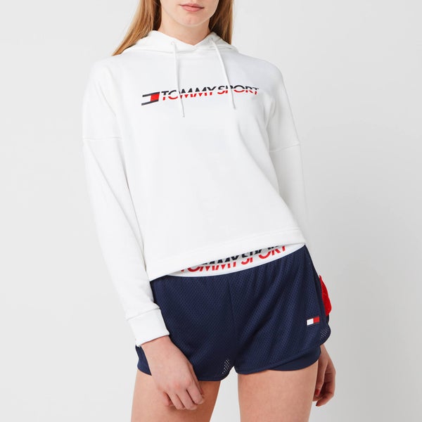 Tommy Hilfiger Sport Women's Cropped Hoody - PVH White
