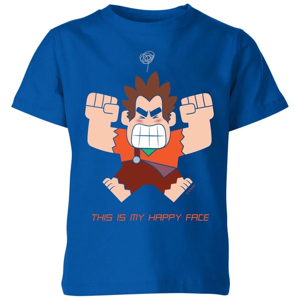 Wreck-it Ralph This Is My Happy Face Kinder T-Shirt - Blau Royal