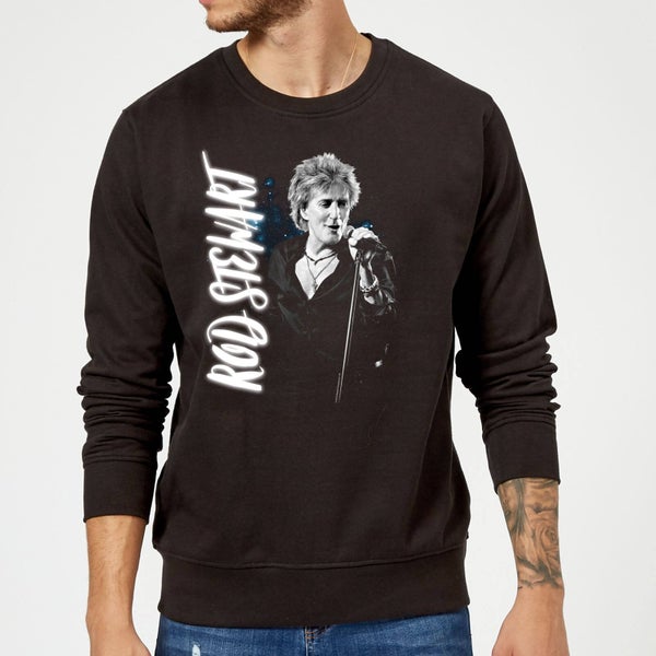 Rod Stewart Poster Sweatshirt - Black