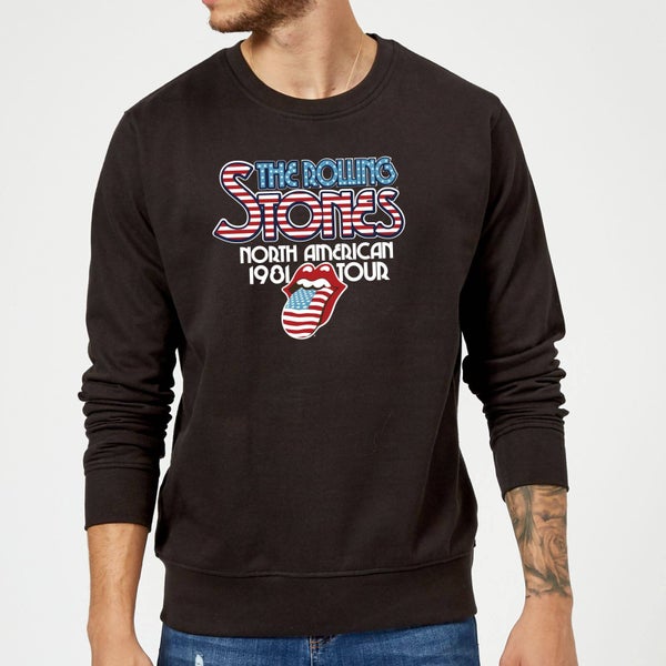 Rolling Stones 81 Tour Logo Sweatshirt - Black
