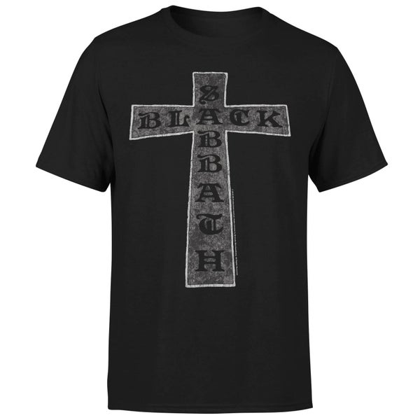 Camiseta Cross para hombre de Black Sabbath - Negro
