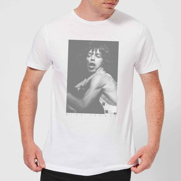 Rolling Stones Mick BW2 Men's T-Shirt - White