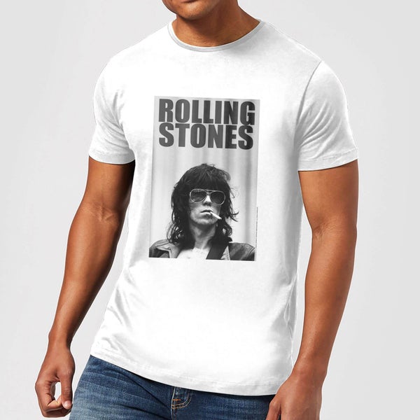 Rolling Stones Keith Smoking Men's T-Shirt - White