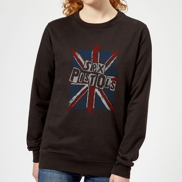 Sex Pistols Union Jack Women's Sweatshirt - Black