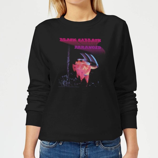 Black Sabbath Paranoid Women's Sweatshirt - Black