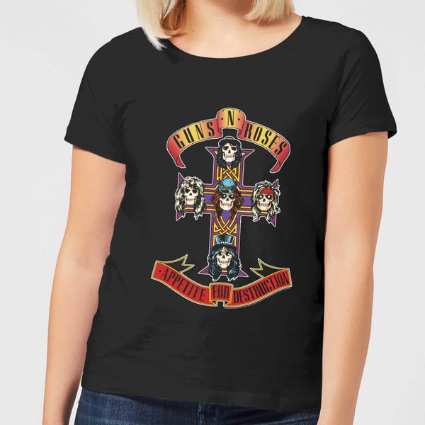 Guns N Roses Appetite For Destruction Women's T-Shirt - Black