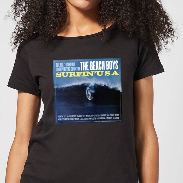 The Beach Boys Surfin USA Women's T-Shirt - Black