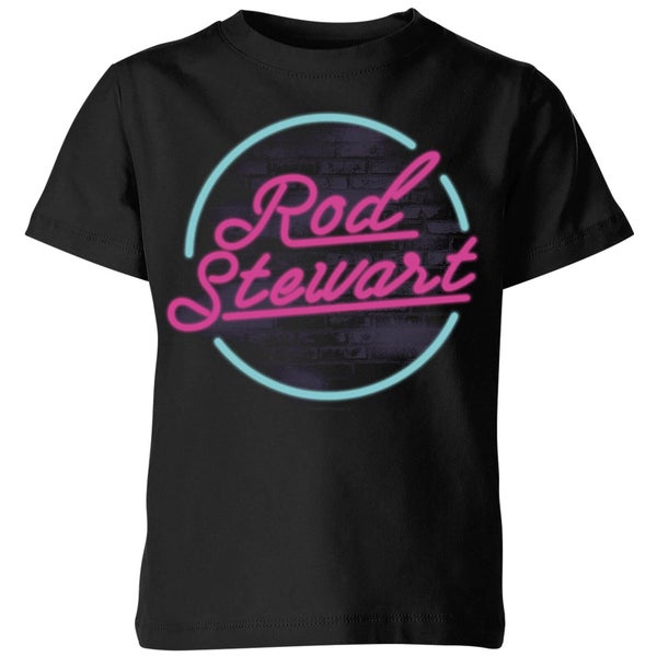 Rod Stewart Neon Kids' T-Shirt - Black