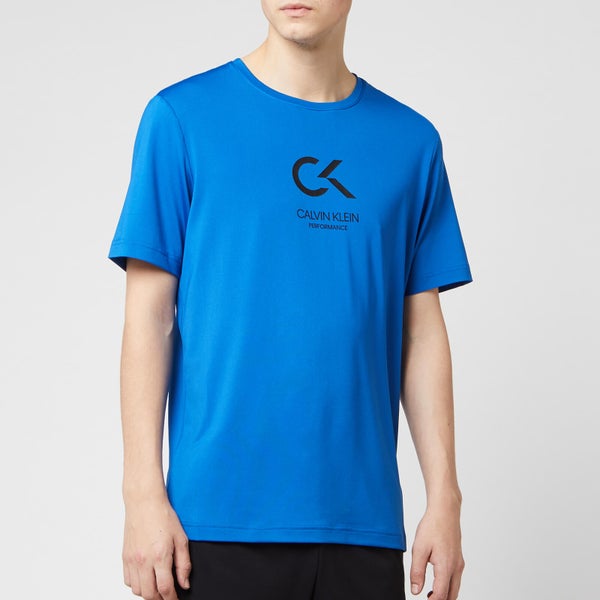 Calvin Klein Performance Men's Short Sleeve Logo T-Shirt - Nautical Blue/Bright White