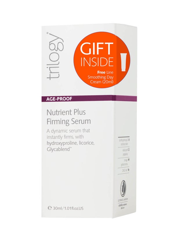 Trilogy Age-Proof Nutrient Plus Firming Serum Pack 30ml with FREE Line Smoothing Day Cream 20ml (Worth £44.10)