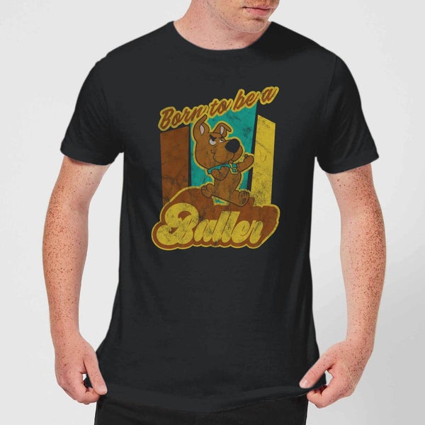 Scooby Doo Born To Be A Baller Men's T-Shirt - Black