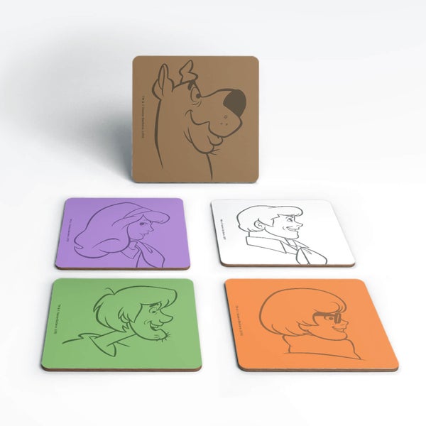 Scooby Doo The Gang Colours Coaster Set