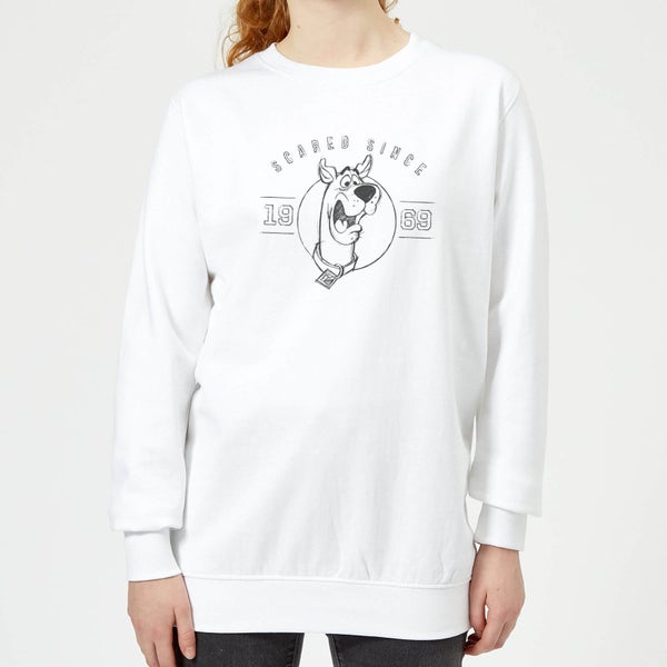 Scooby Doo Scared Since '69 Women's Sweatshirt - White