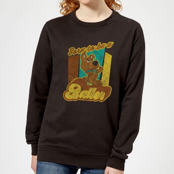 Scooby Doo Born To Be A Baller Women's Sweatshirt - Black