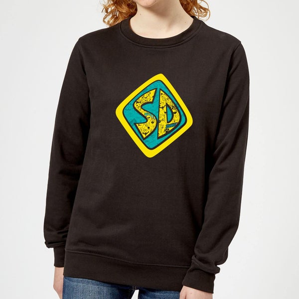 Scooby Doo Emblem Women's Sweatshirt - Black