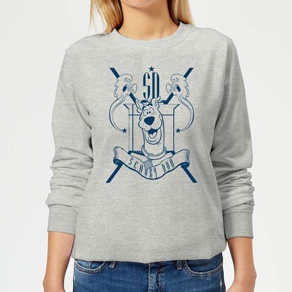 Scooby Doo Coat Of Arms Women's Sweatshirt - Grey