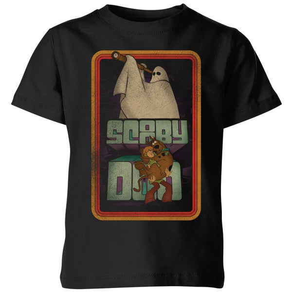 Scooby Doo Retro Ghostie Kids' T-Shirt - Black