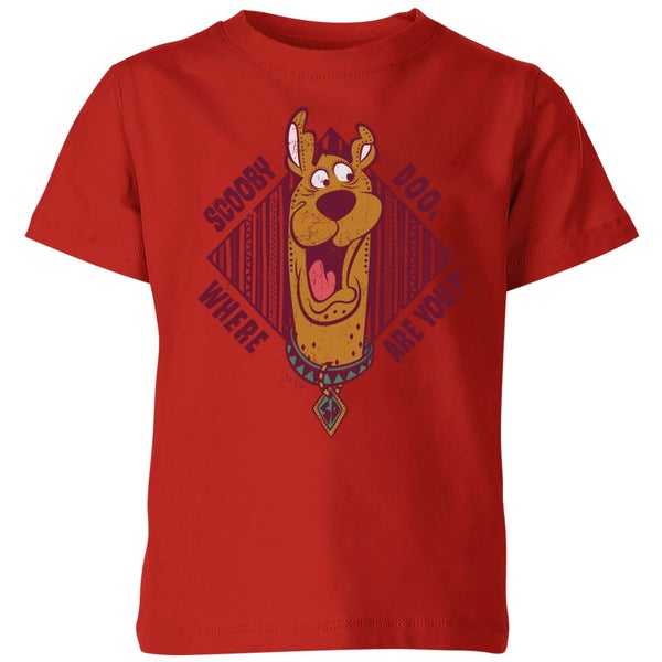 Scooby Doo Where Are You? Kids' T-Shirt - Red - 7-8 Jahre