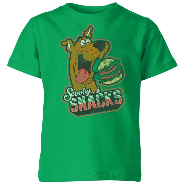 Scooby Doo Scooby Snacks Kids' T-Shirt - Kelly Green