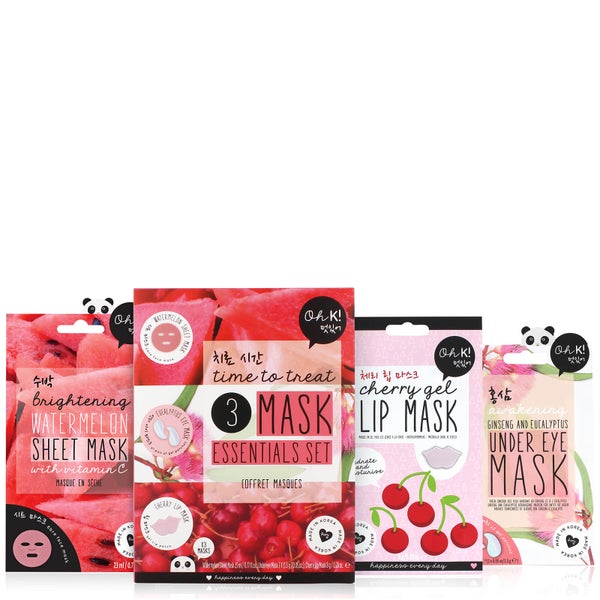 Oh K! Time To Treat 3 Mask Essentials Set (Worth £11.00)