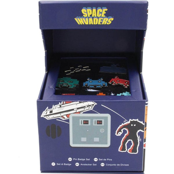 Space Invaders Arcade Pin Badge Set