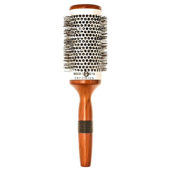 Расческа для укладки волос Head Jog 72 Ceramic Wood Radial Brush, 53 мм