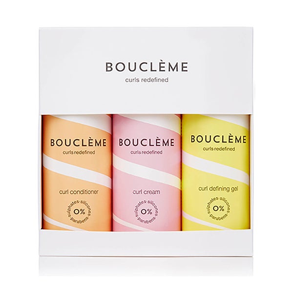 Bouclème Define & Shine Trio - 3 x 100ml Curl Conditioner, Curl Cream & Curl Defining Gel