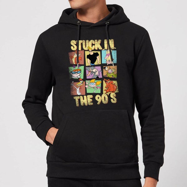 Cartoon Network Stuck In The 90s Hoodie - Black