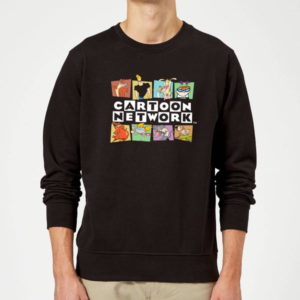 Cartoon Network Logo Characters Sweatshirt - Black