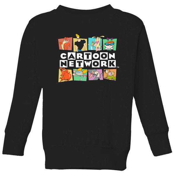 Cartoon Network Logo Characters Kinder Sweatshirt - Schwarz