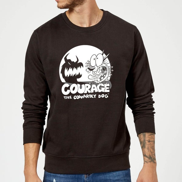 Courage The Cowardly Dog Spotlight Sweatshirt - Black