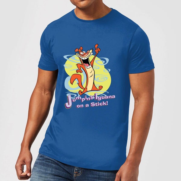 I Am Weasel Jumping Iguana On A Stick Men's T-Shirt - Royal Blue