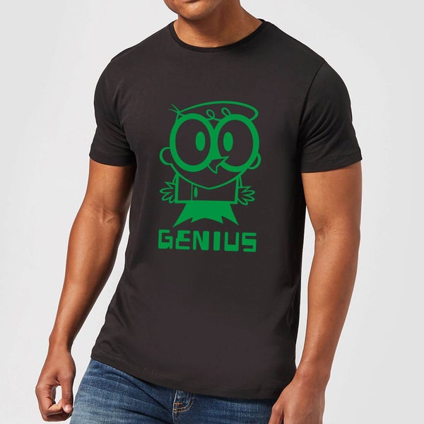 Dexters Lab Green Genius Men's T-Shirt - Black