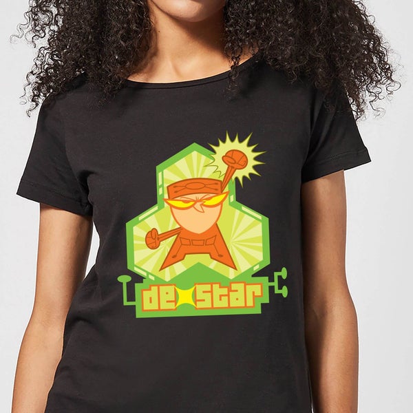 Dexters Lab DexStar Hero Women's T-Shirt - Black