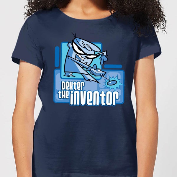 Dexters Lab The Inventor Women's T-Shirt - Navy