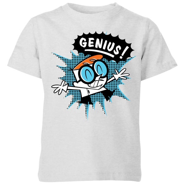Dexters Lab Genius Kids' T-Shirt - Grey