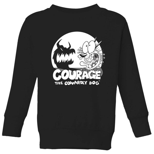 Courage The Cowardly Dog Spotlight Kids' Sweatshirt - Black