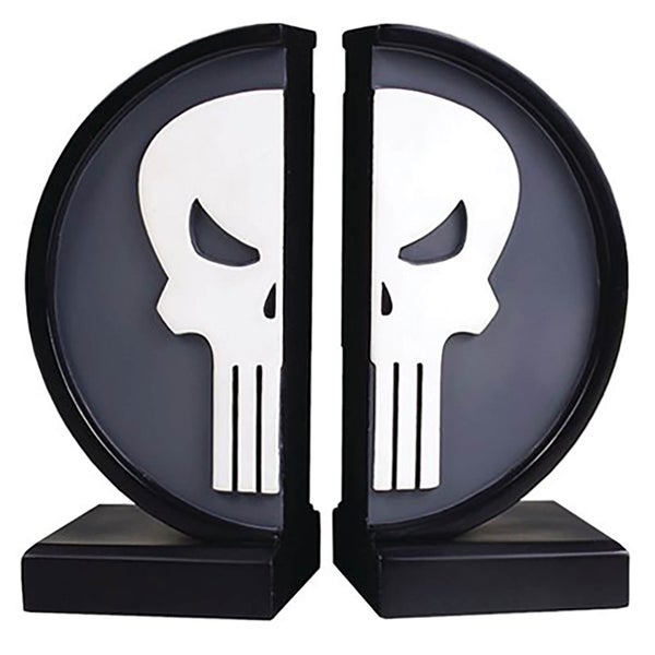 Gentle Giant Marvel Punisher Logo Bookends - 18cm