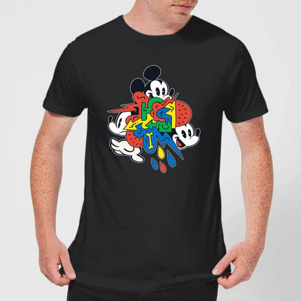 Disney Mickey Mouse Vintage Arrows t-shirt - Zwart