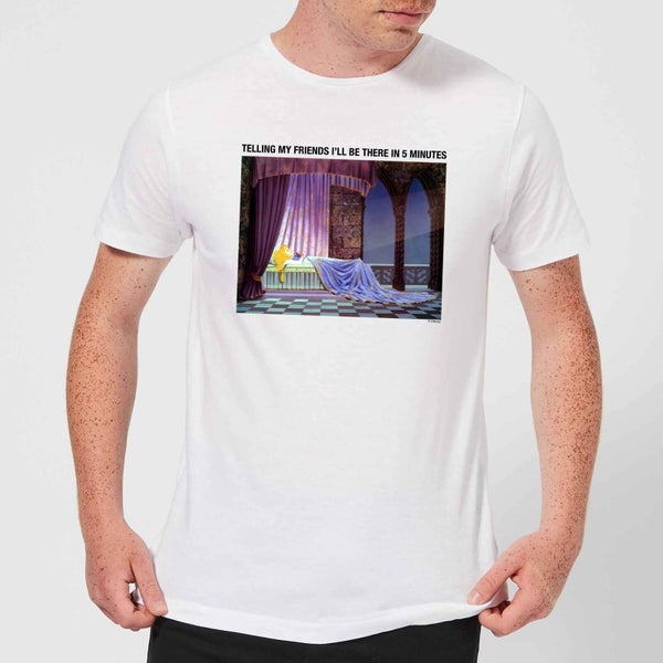 Disney Sleeping Beauty I'll Be There In Five Men's T-Shirt - White