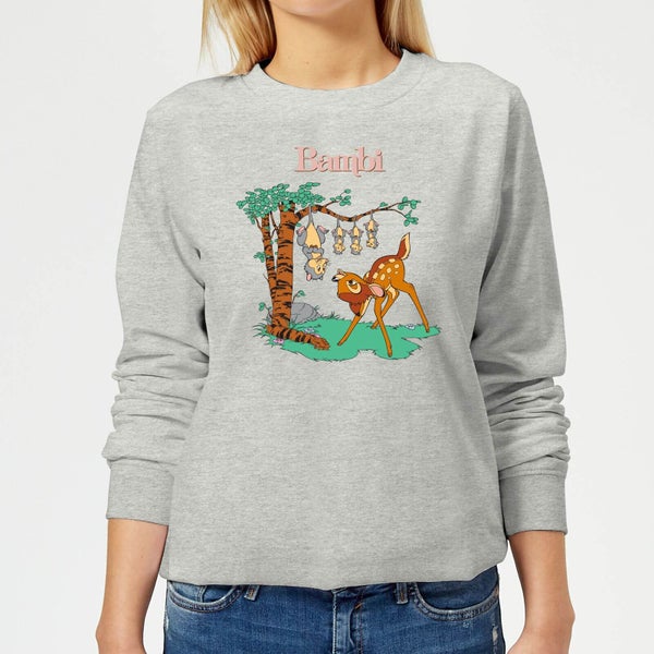 Disney Bambi Tilted Up Women's Sweatshirt - Grey