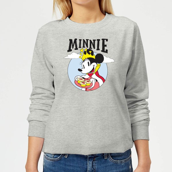 Disney Mickey Mouse Queen Minnie Damen Sweatshirt - Grau