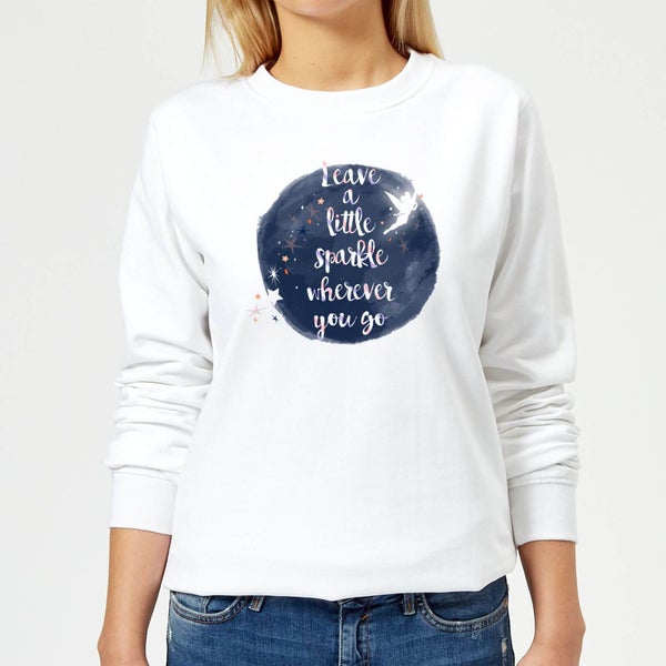 Disney Leave A Little Sparkle Women's Sweatshirt - White - XL