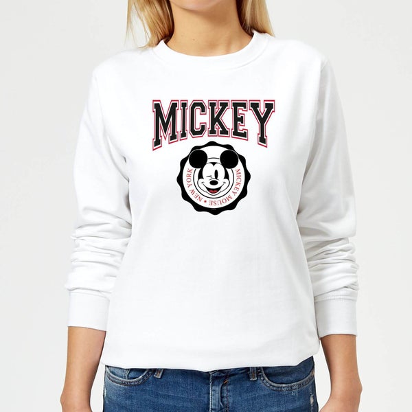 Disney Mickey New York Damen Sweatshirt - Weiß - L
